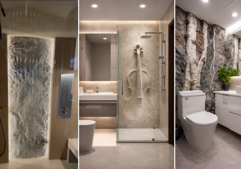 Wall cladding in the bathroom