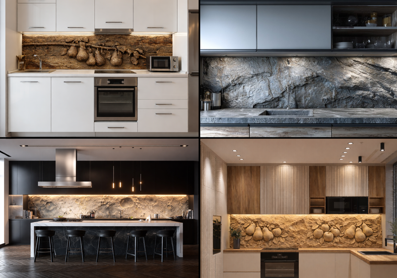 Kitchen wall cladding