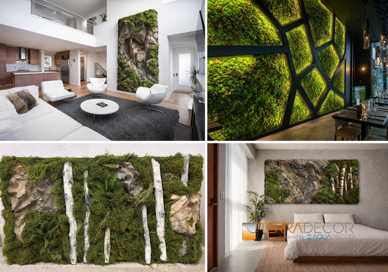 Custom made moss wall
