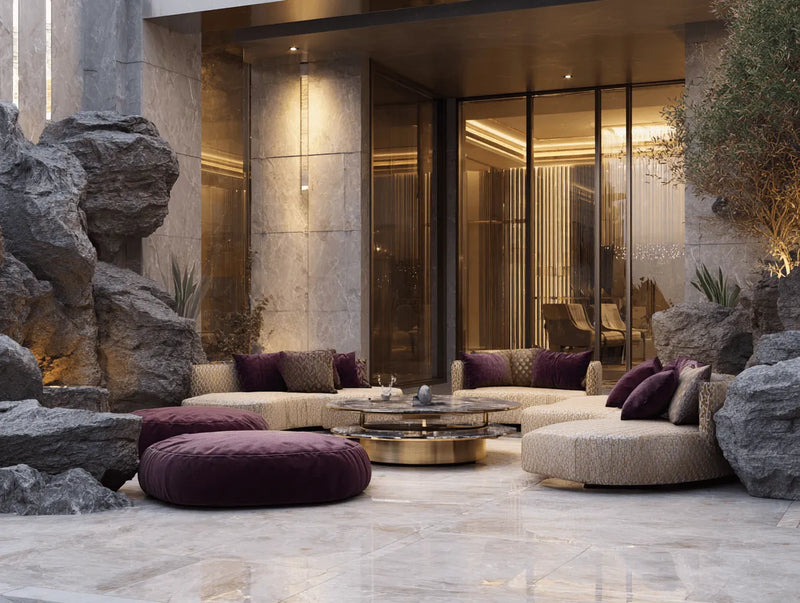 Rock garden ideas – lightweight artificial boulder, design Lightweight Landscape Boulder (visualization)