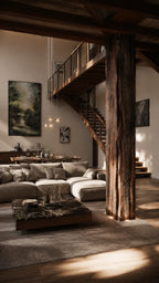 Aged Wood Support Column Cladding