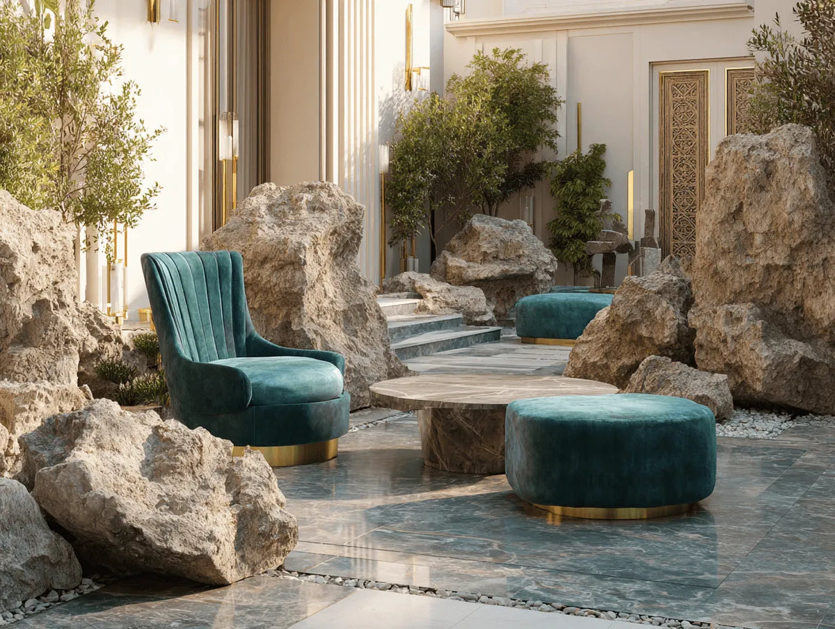 Peñasco artificial de jardín