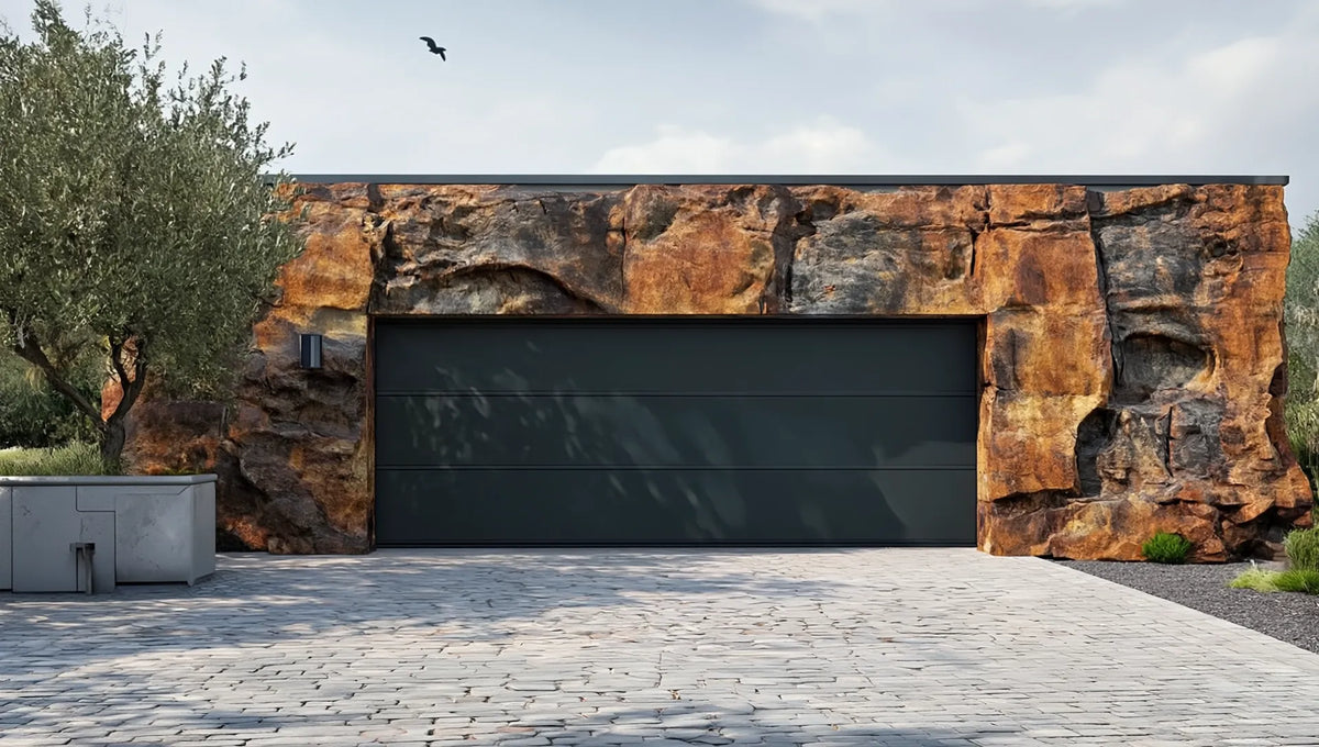 Cliff Rock Garage Cladding