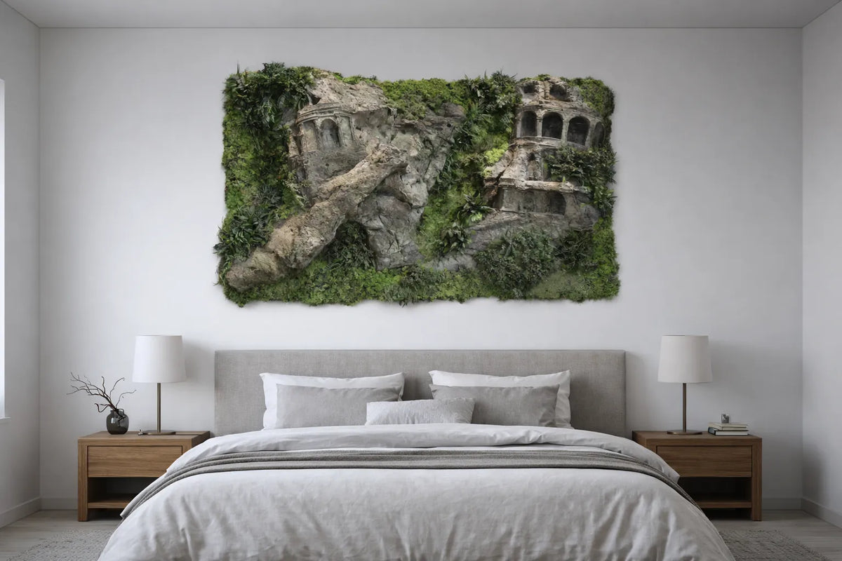Colosseum Ruins Green Wall