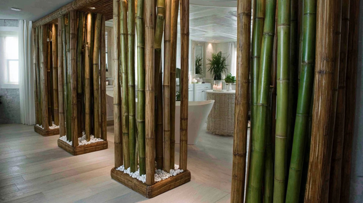 Séparateur spa en bambou dense