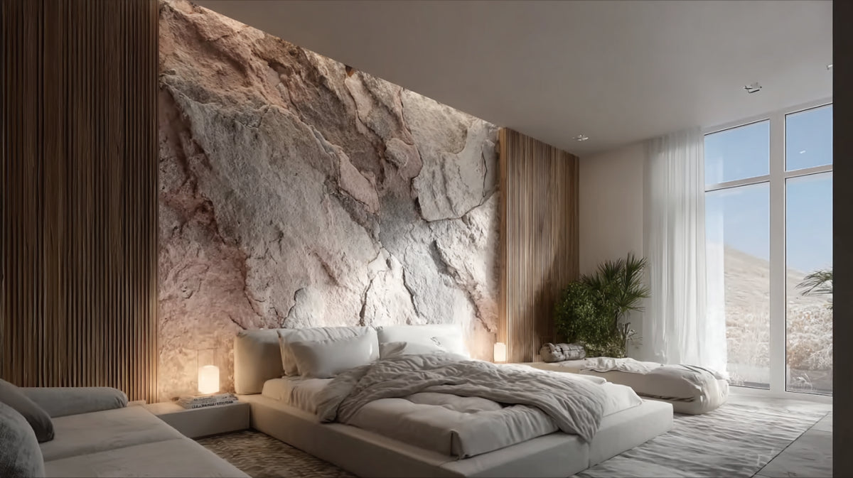 Mur de chambre Rose des sables