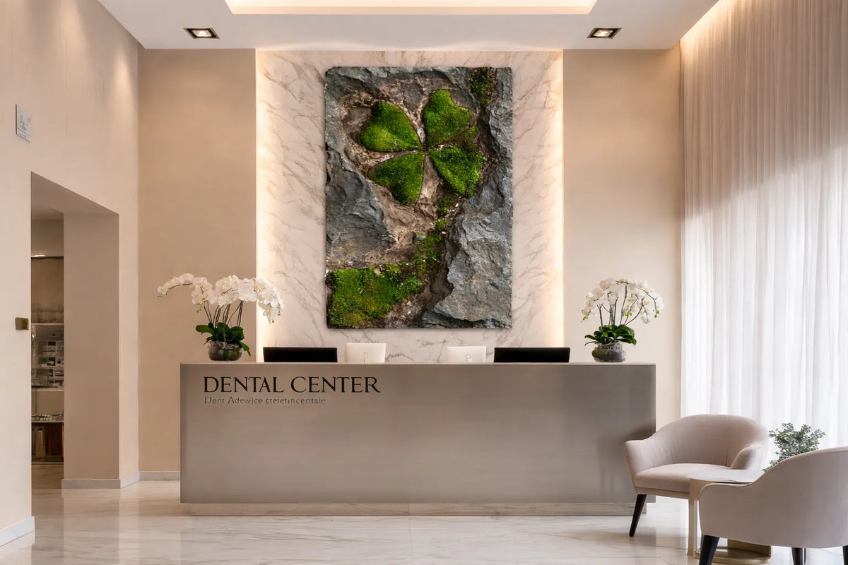 Four Leaf Clover Green Wall