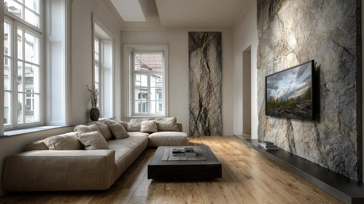 Mur de roche de luxe