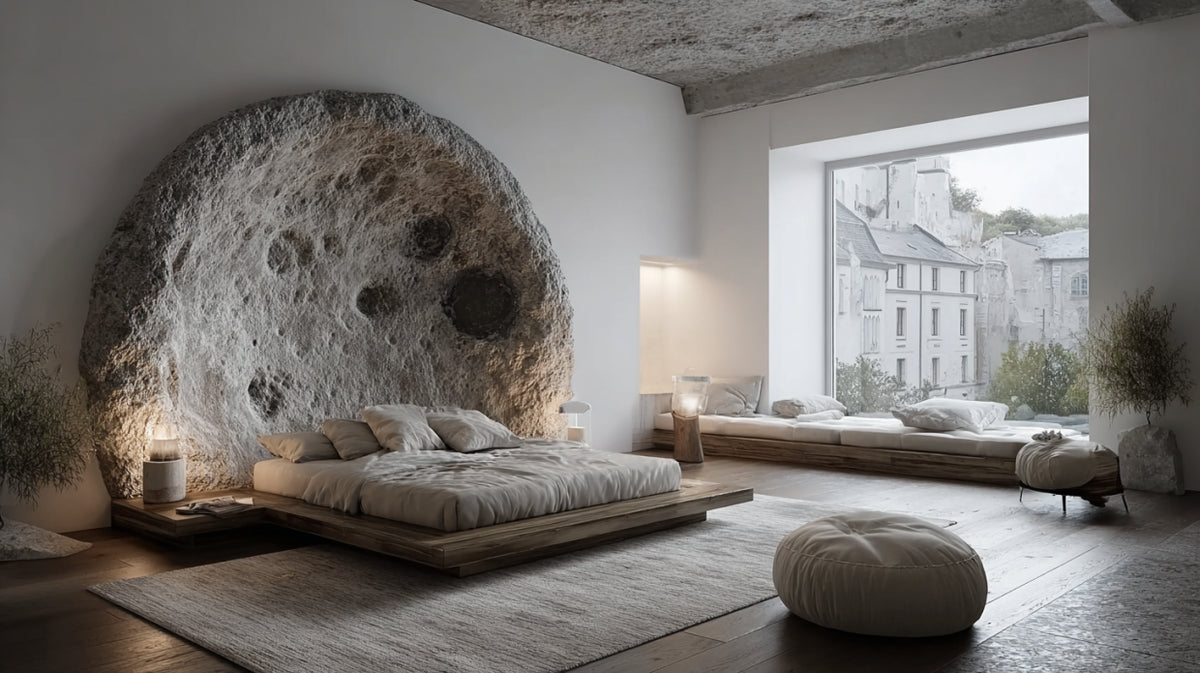 Mur de chambre cratère lunaire