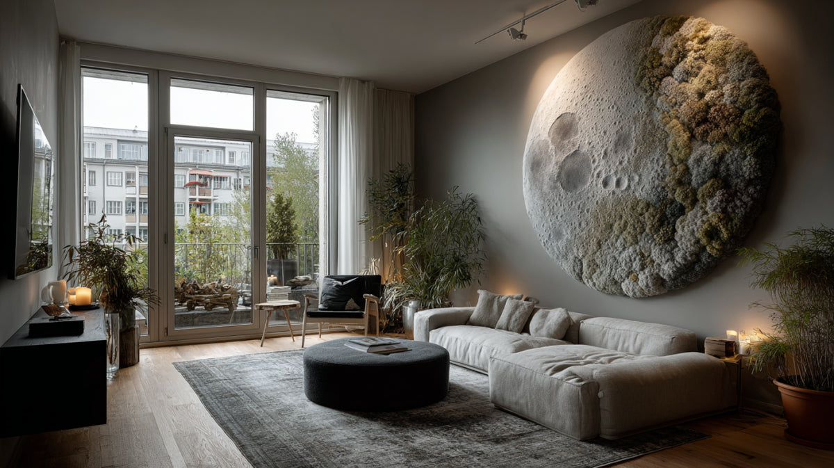 Mur Lune de mousse