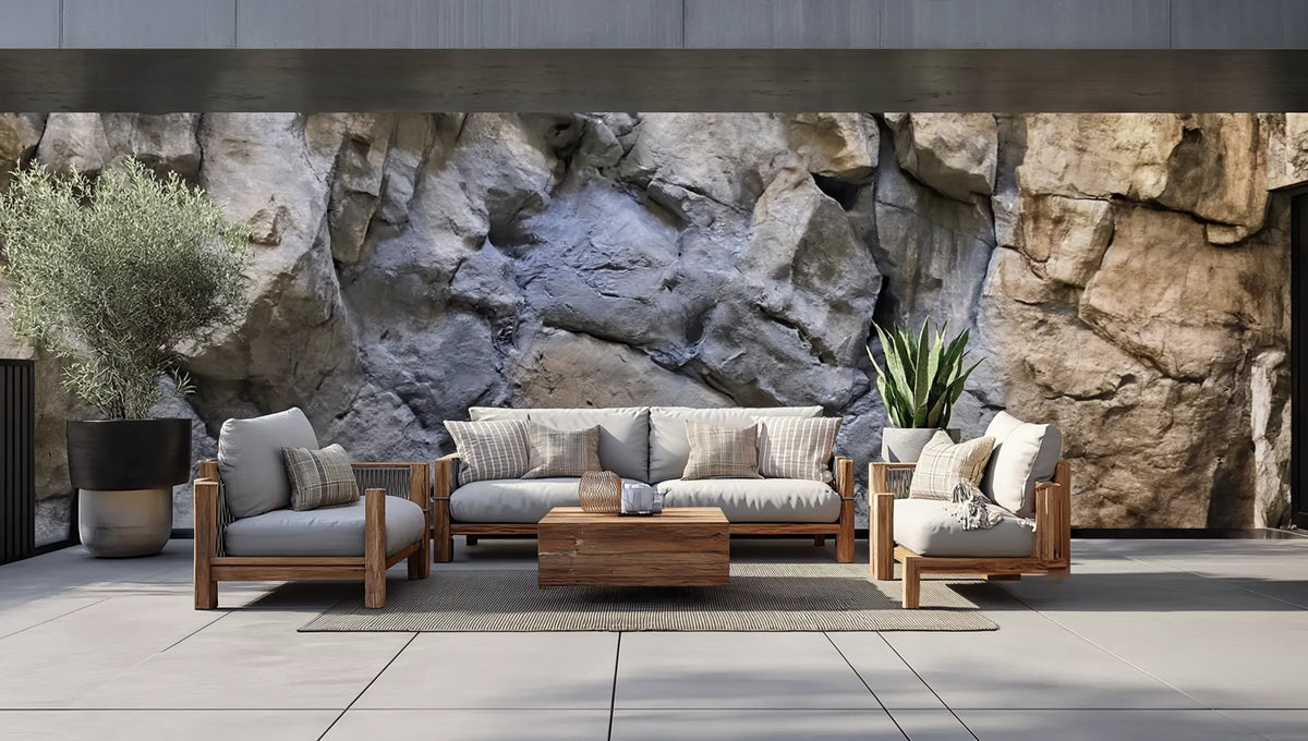 Rock Cave Garden Wall
