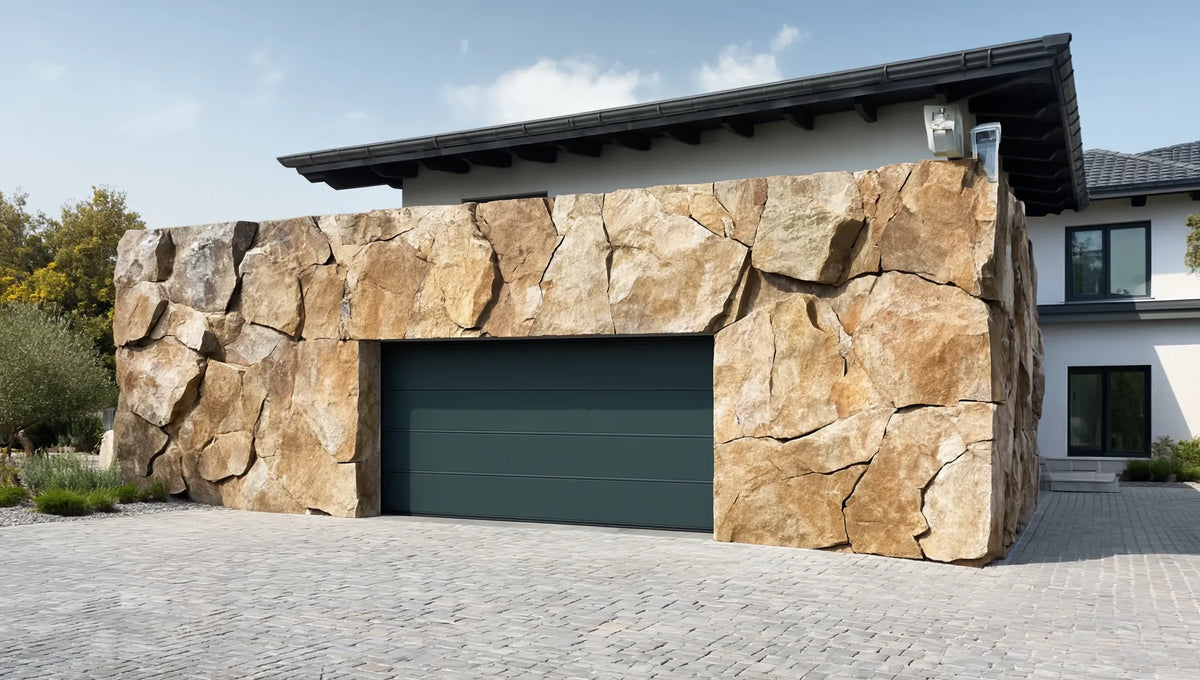 Rivestimento per garage in roccia arenaria