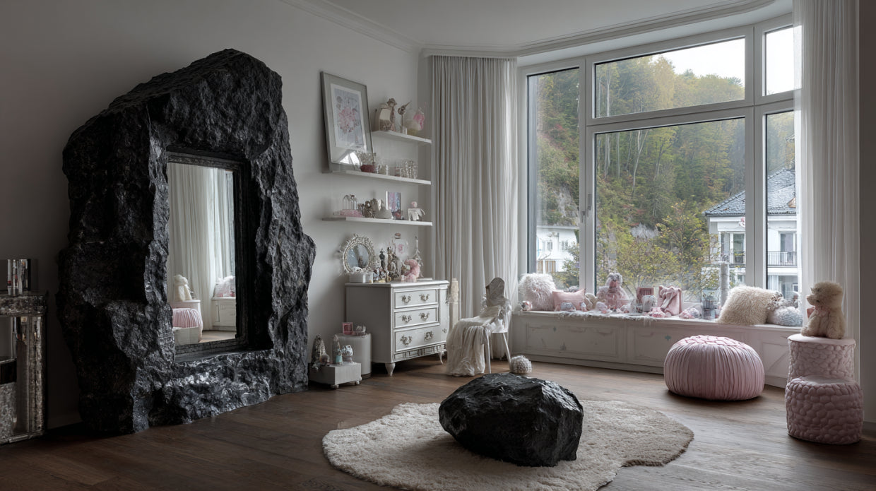 Decoración de pared Volcano Rock Mirror | TerraDecor