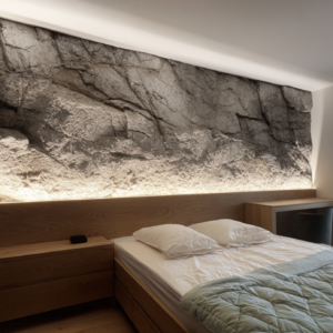 Sandstone Rugged Bedroom Wall