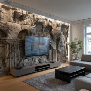 Ancient Ruins Tv Wall