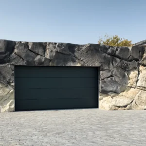 Basalt Light Rock Garage Cladding