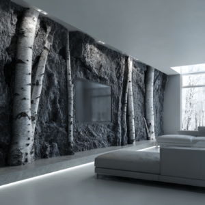 Black Rock Birch Tv Wall