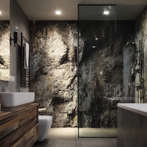 Cave Bathroom Wall