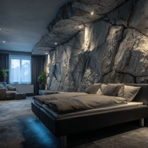 Cave Style Bedroom Wall