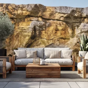 Desert Stone Garden Wall