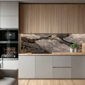 Kuhinjska zidna obloga od granita sa zlatnim venama