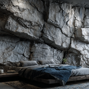 Massive Rocky Bedroom Wall