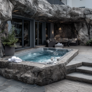 Outdoor Rock Spa