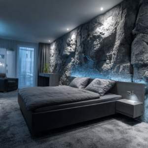 Rocky Bedroom Wall