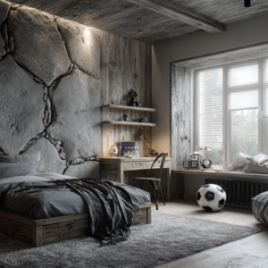 Rocky Soccer Bedroom Wall