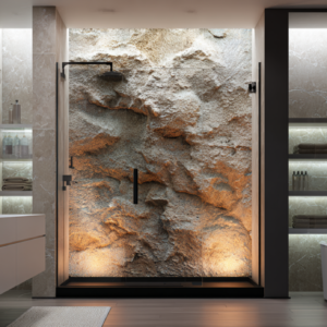 Sandstone Shower Wall