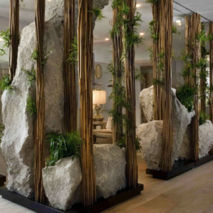 Kameni bambus pregrada