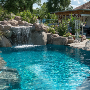 Kameni bazen sa vodopadom