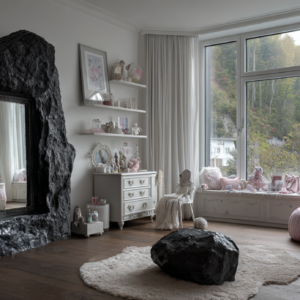 Volcano Rock Mirror Wall Decoration