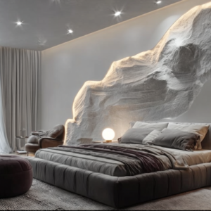 White Rock Flow Bedroom Wall