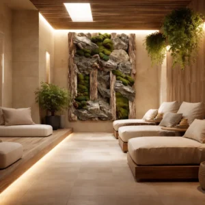 Ancient Beams Green Wall