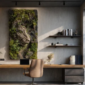 Rocky Lion Green Wall